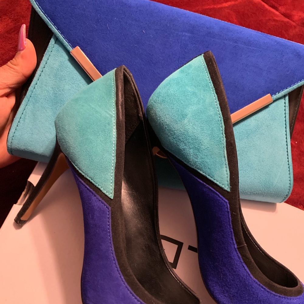 Aldo heels & Matching Clutch